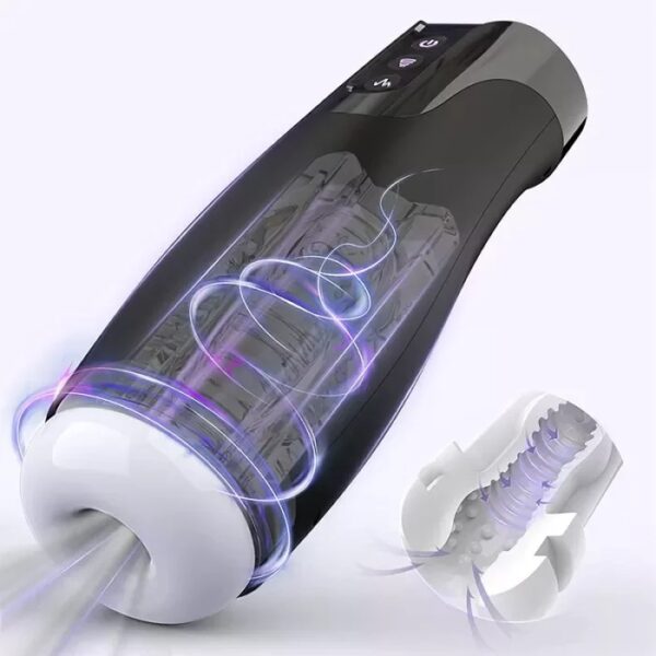 Automatic 7 Sucking and 7 Vibrating Male Masturbator