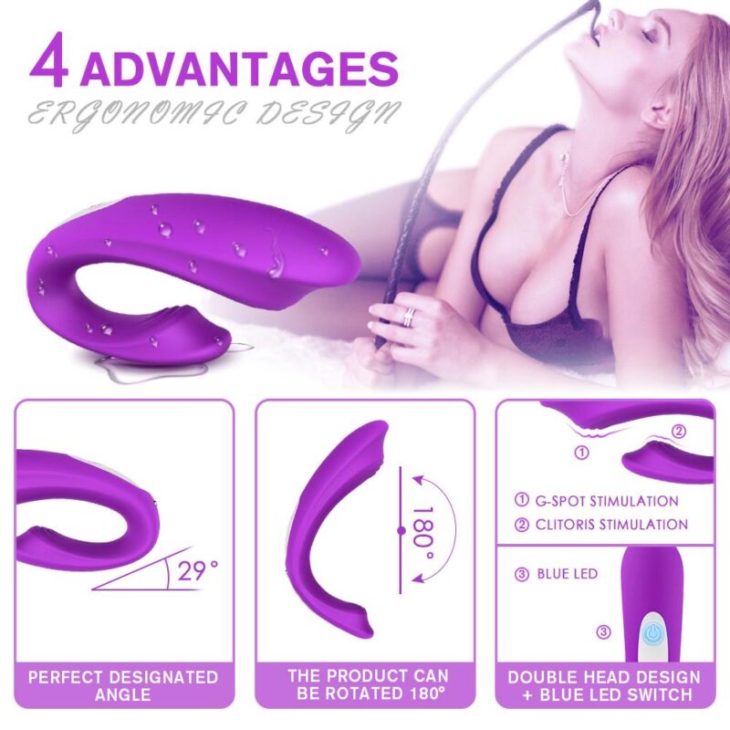 Wireless Remote Control Double-ended Vibrator For Single Or Couples - Image 4