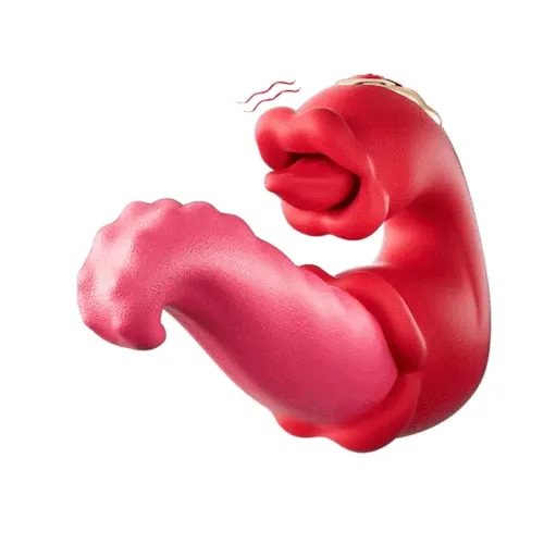 Buyging™ Twin Rose Tongue Teasing & Vibrating G-spot Vibrator