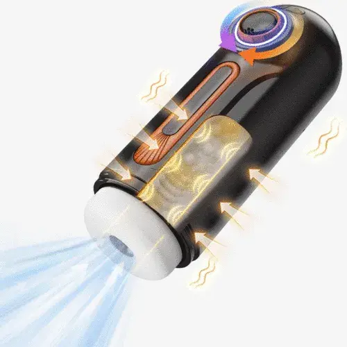 Thrusting 10 Vibrating 3 Sucking Heating Male Masturbator