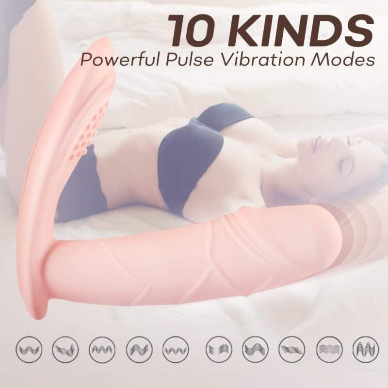 10x Thump Beat Clitoris&Automatic Heating-Wearable Butterfly Vibrator - Image 2