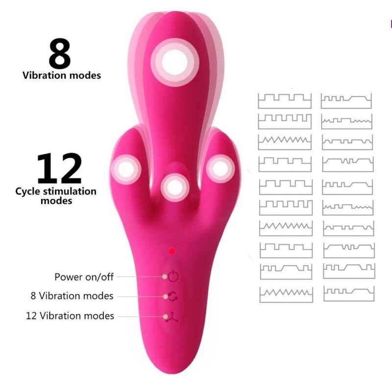 12+8 Vibration G Spot Vibrator Labia Clitoris Stimulate Bullet Dildo Adult Couples Sexshop Erotic Vibrador Sex Toys For Women - Image 3