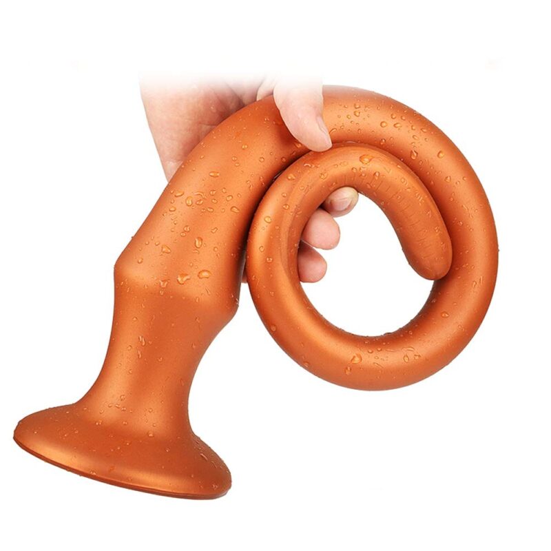 Super Long Anal Plug Dildo Flexible Liquid Silicone Butt Plug - Image 2