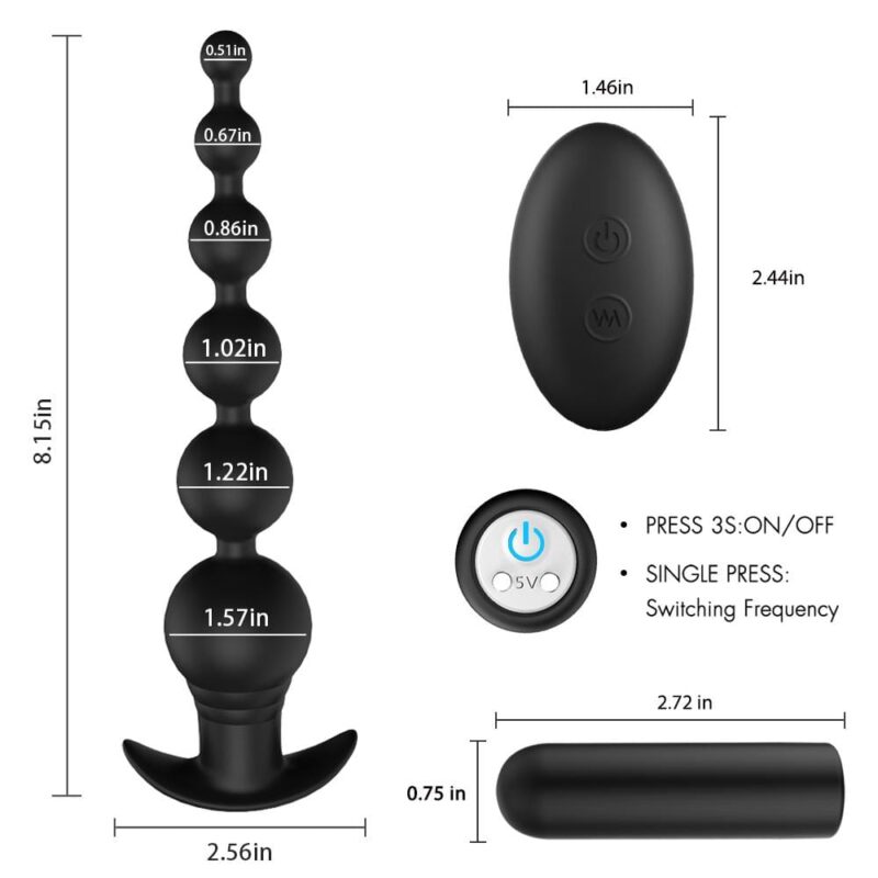 S121 Vibrating Anal Beads - Image 4