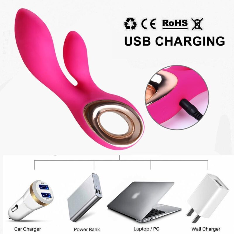 Rabbit Vibrator 11+11 Vibrating Modes G Spot Clitoris Stimulate Massager Dildo Adult Sexshop Erotic Vibrador Sex Toy For Women - Image 5
