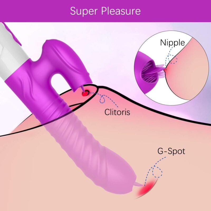 G-Spot Rabbit Vibrator Vibrating Dildo - Image 2