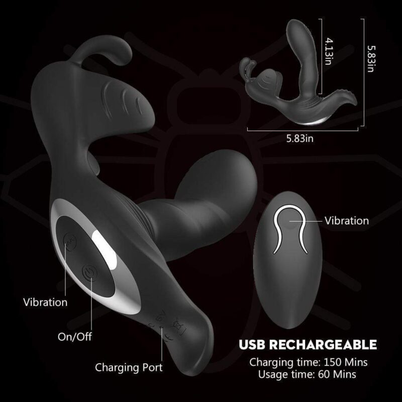 Dual Stimulation 7 Flapping Vibrating Prostate & Testicular Massager - Image 7