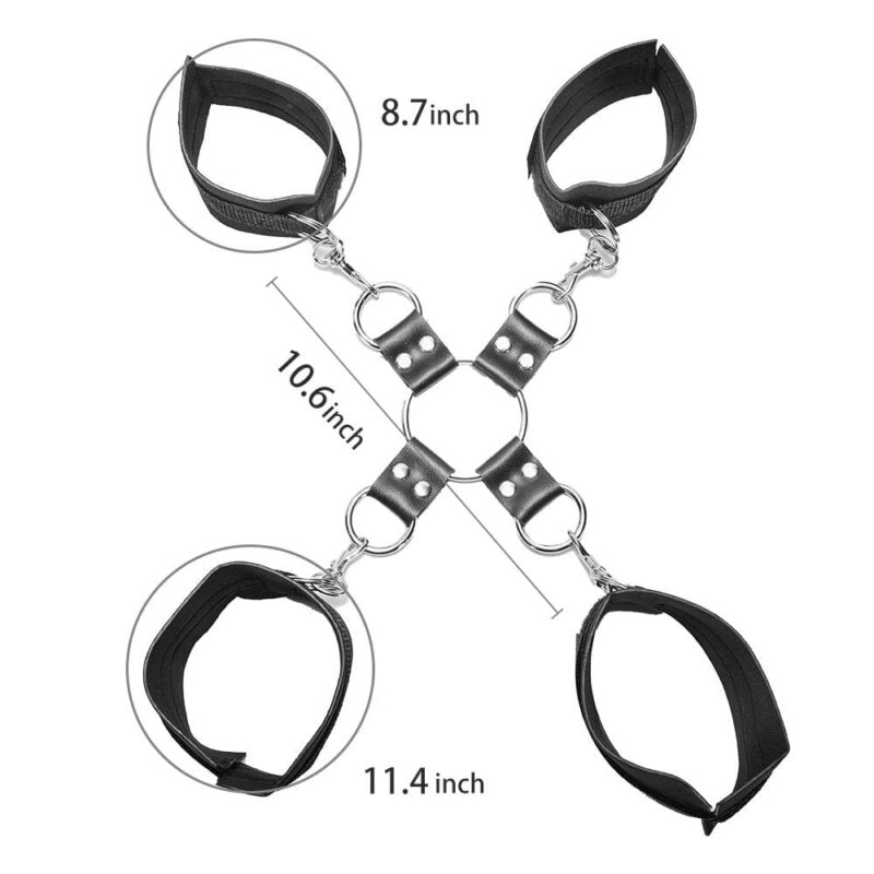 Nylon Wrist Ankle Hogtie Restraint Set - Image 6