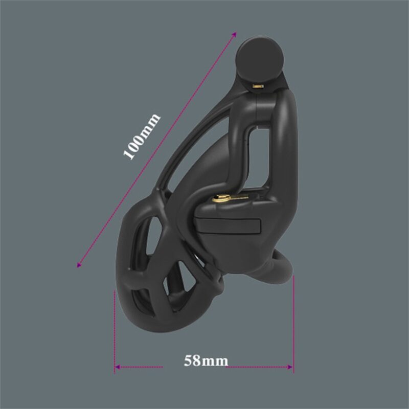 Double Lock Design Male Chastity Device - Image 2