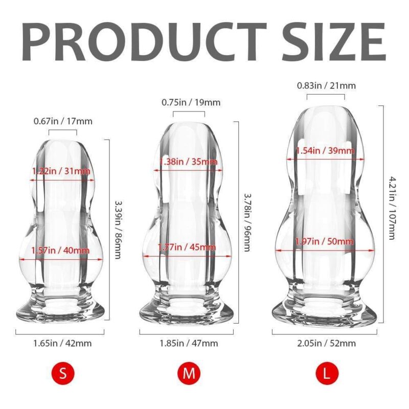 3PCs Transparent Anal Toys - Image 3