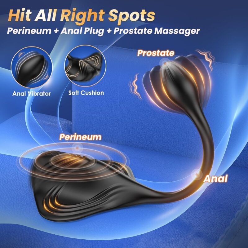 Dual Motor 9+9 Vibrator Anal Dildo Beads Prostate Massager & Penis Training Sit Ride Perineum Clitoral Stimulator - Image 3