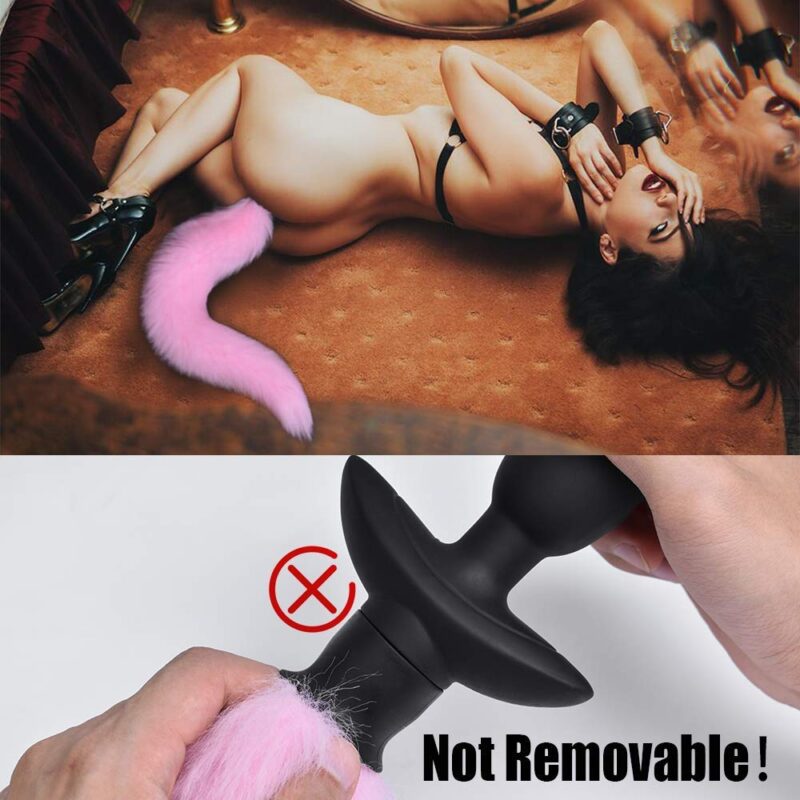 Pink FOX TAIL Anal Plug - Image 4