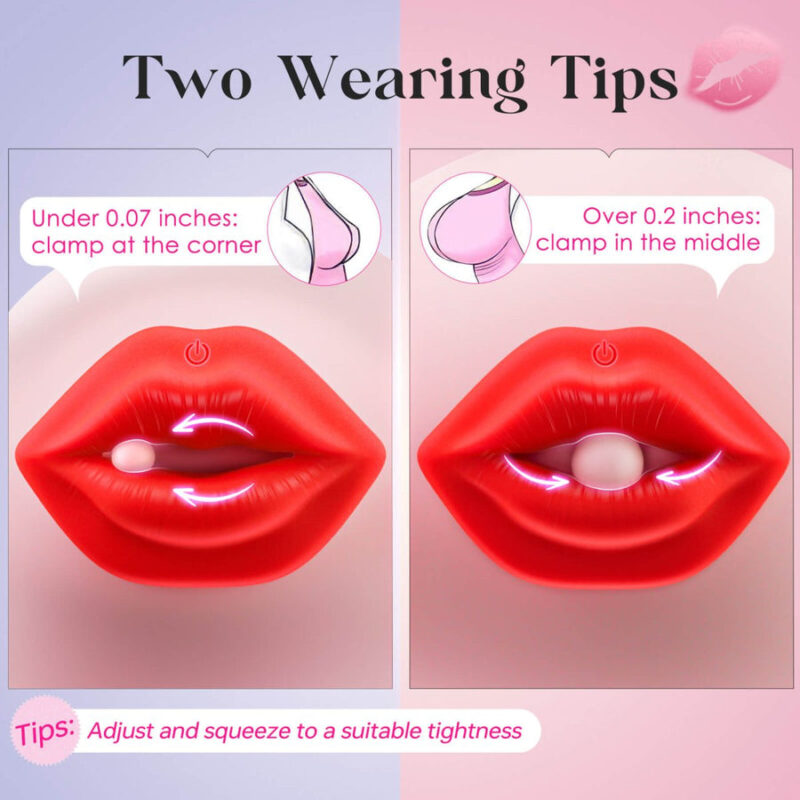 Nipple Clamps Lips Kiss Vibrator Sex Toy - Image 5
