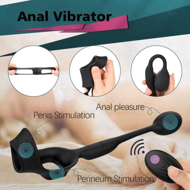 PERLE Cock Ring With an Anal Vibrator - Image 4