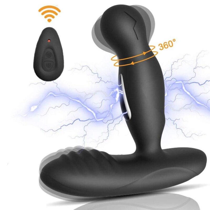 Electric Shock Pulse Man Prostate Massage Vibrators Sex Toy For Men Wireless Rotation Male Anal Butt Plug Stimulator Masturbator - Image 10