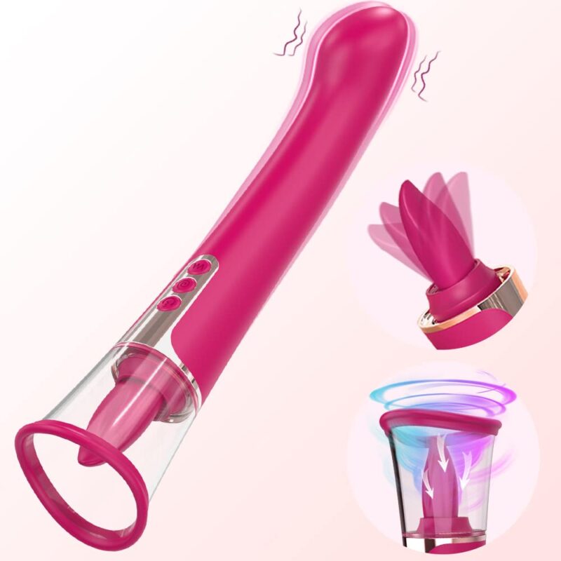 Succion-Female Sucking Licking Vibrating Tongue Oral Clitoris G-spot Vibrator Stimulator - Image 8