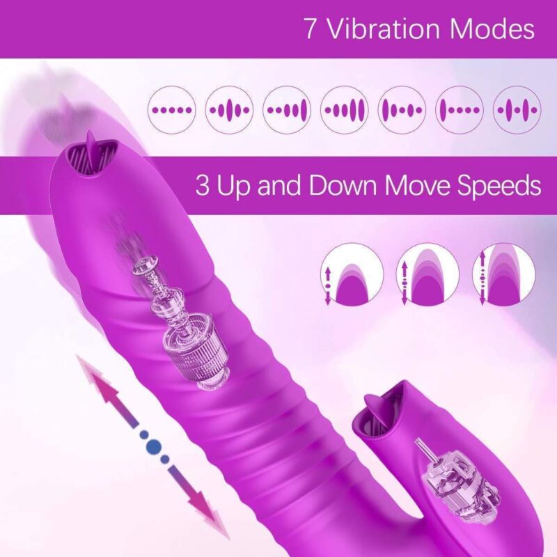 G-Spot Rabbit Vibrator Vibrating Dildo - Image 4