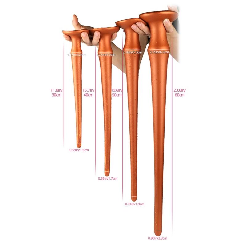 Super Long Anal Plug Dildo Flexible Liquid Silicone Butt Plug - Image 4