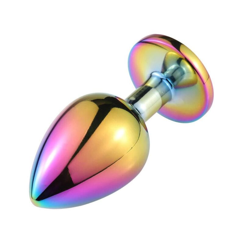 3pcs Stainless Steel Colorful Luxurious Diamond Butt Plugs Set - Image 5