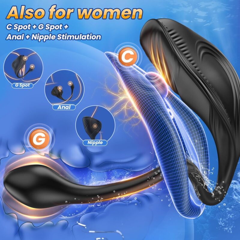 Dual Motor 9+9 Vibrator Anal Dildo Beads Prostate Massager & Penis Training Sit Ride Perineum Clitoral Stimulator - Image 4