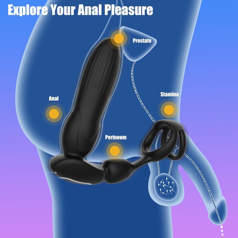 Prostate Massager with 3 Thrusting Expanding & 9 Vibration Modes - Image 4