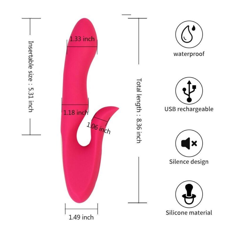 Rabbit Vibrator Vagina G spot Clitoris Stimulator Vibrating Massager - Image 2