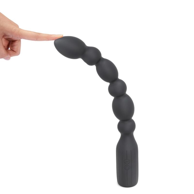 10 Vibration Different Beads Plug Manual Anal Vibrator - Image 3