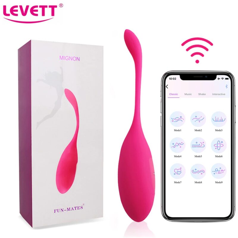 LEVETT Wireless APP Control Vibrating Egg G-spot Stimulator