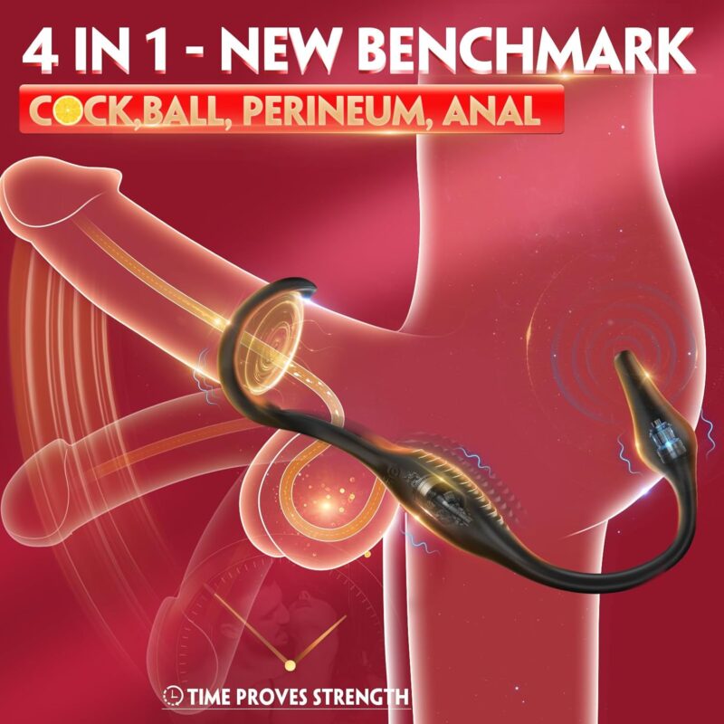 ARCHIE 4 in 1 Vibrating Prostate Massager and Cock Ring with Remote Control - Image 2