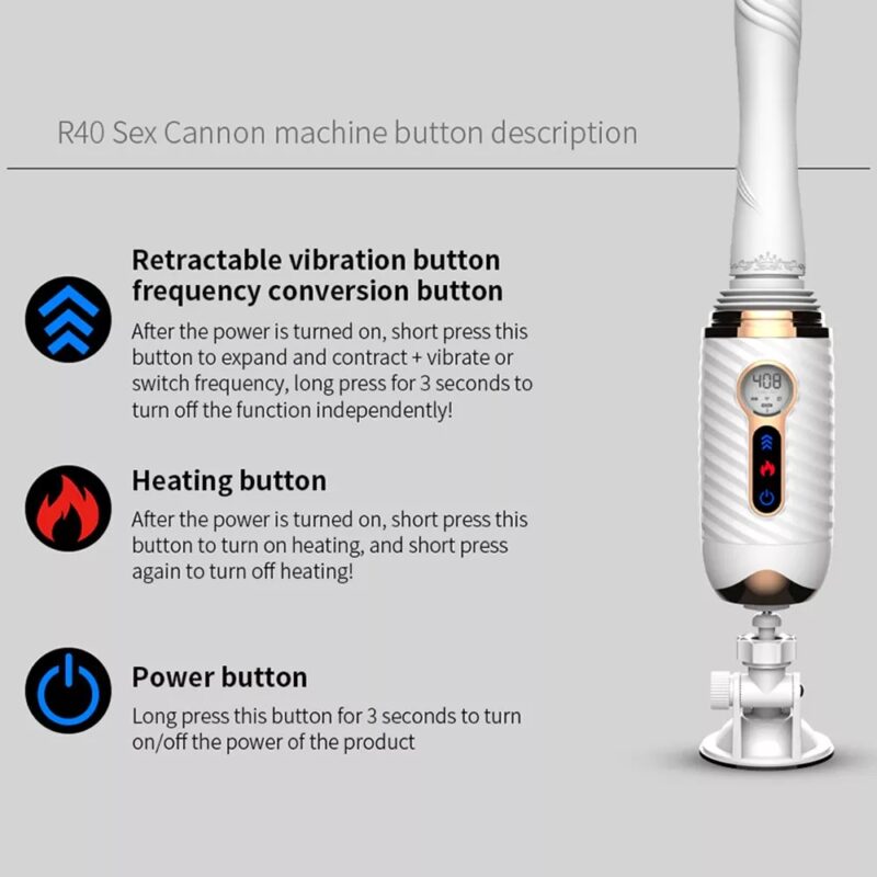 R40 Remote Control Automatic Thrusting Sex Machine Gun - Image 2