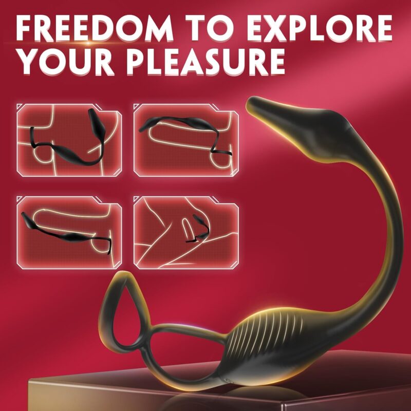 ARCHIE 4 in 1 Vibrating Prostate Massager and Cock Ring with Remote Control - Image 5