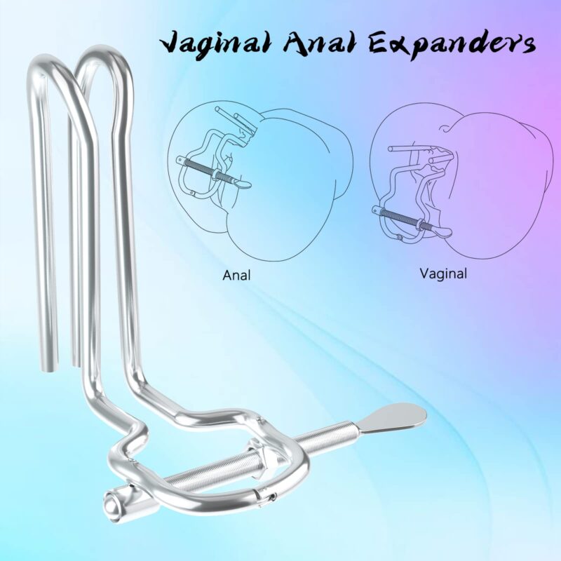 Steel Material Anal/Vaginal Expander Stainless BDSM Sex Toy for Men/Women - Image 3