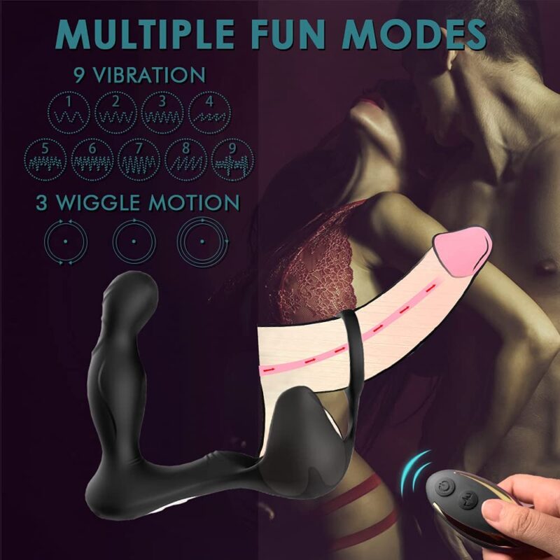 9 Vibration 3 Wiggle Motion Dual Motors Prostate Massager - Image 3
