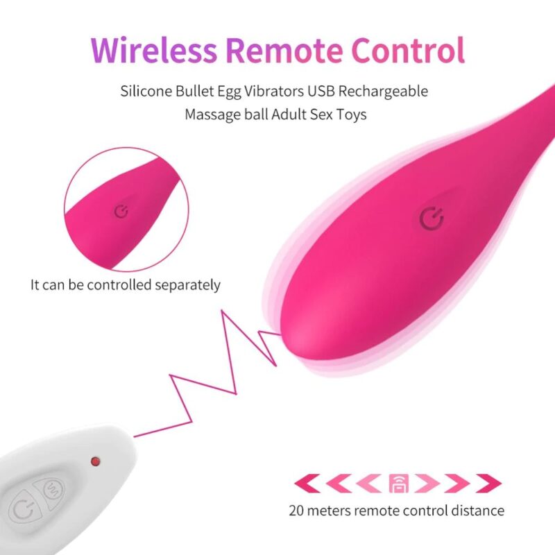 LEVETT Wireless APP Control Vibrating Egg G-spot Stimulator - Image 6