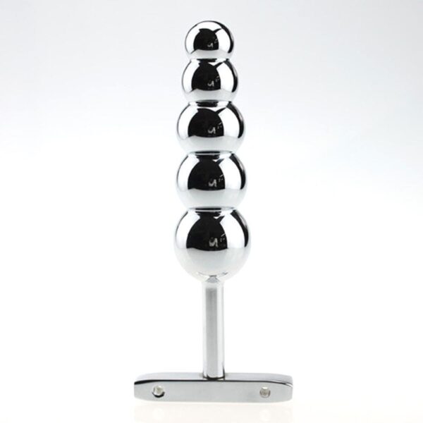 T-Handle Metal Anal Beads Butt Plug