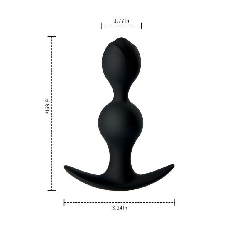 Rose Bud Butt Plug with Built-in Centrifugal Beads - Image 7