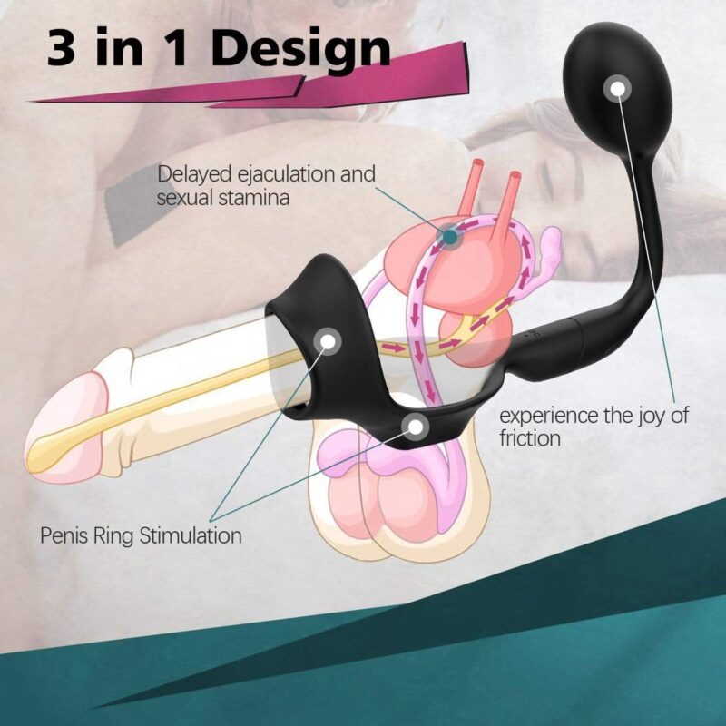 PERLE Cock Ring With an Anal Vibrator - Image 2