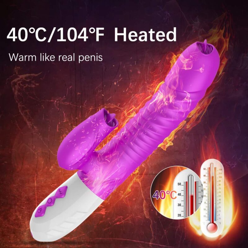 G-Spot Rabbit Vibrator Vibrating Dildo - Image 6