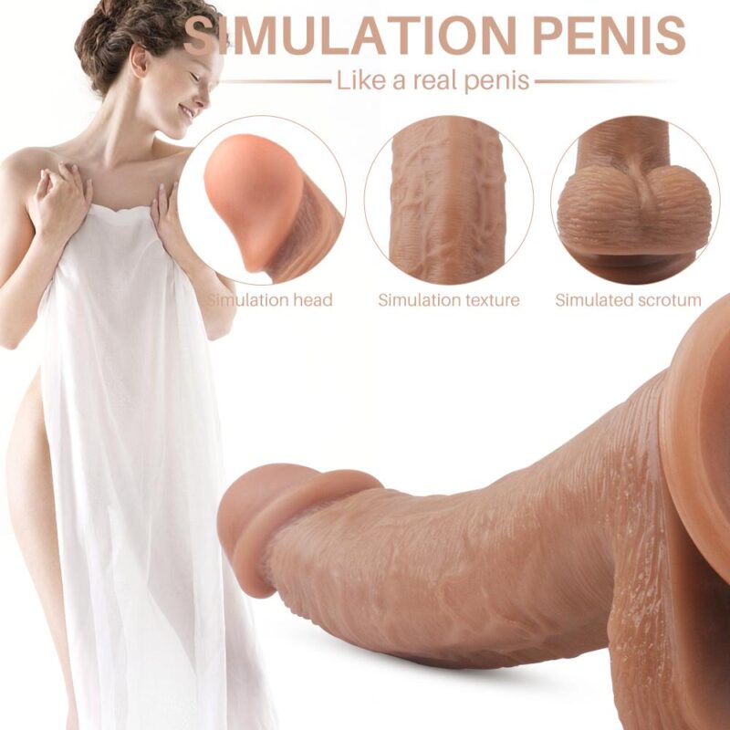 Realistic Vibrating Dildo with a Bullet - Image 6