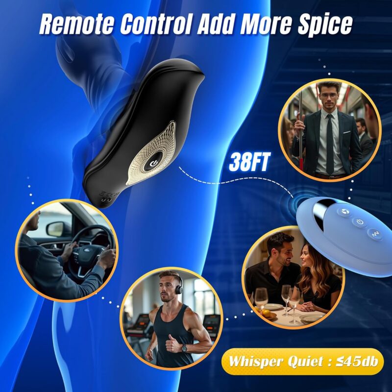 9 Tension Shock Flapping & 9 Thrusting Vibrating Prostate Massager & Uterine Stimulator - Image 6