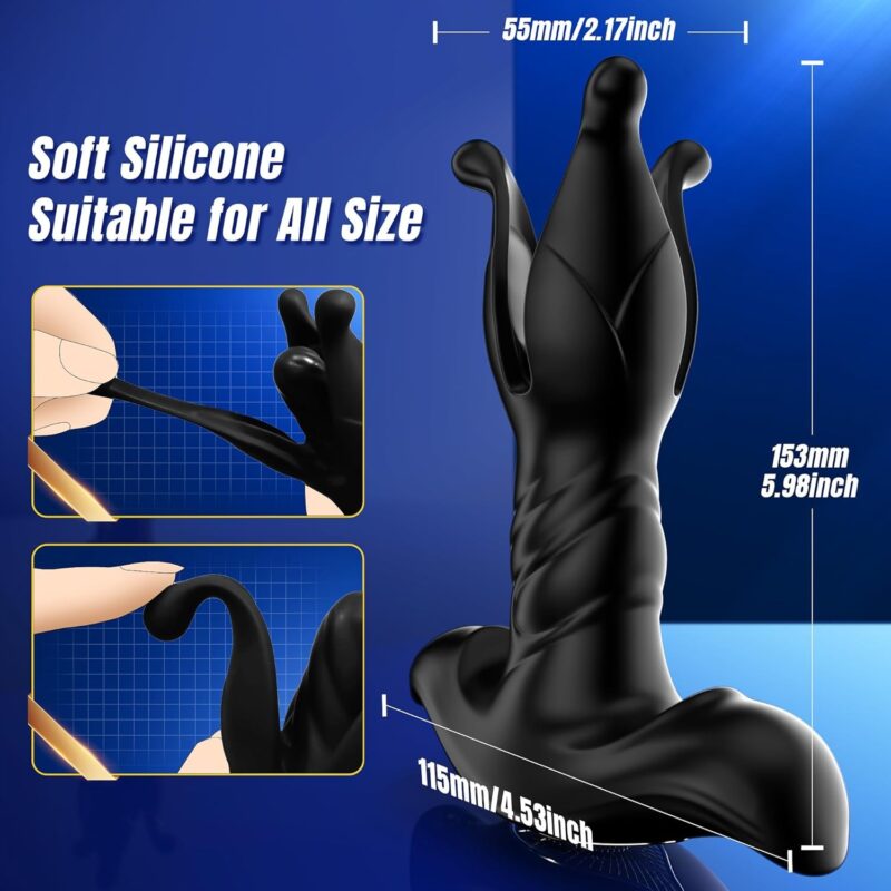 9 Tension Shock Flapping & 9 Thrusting Vibrating Prostate Massager & Uterine Stimulator - Image 8