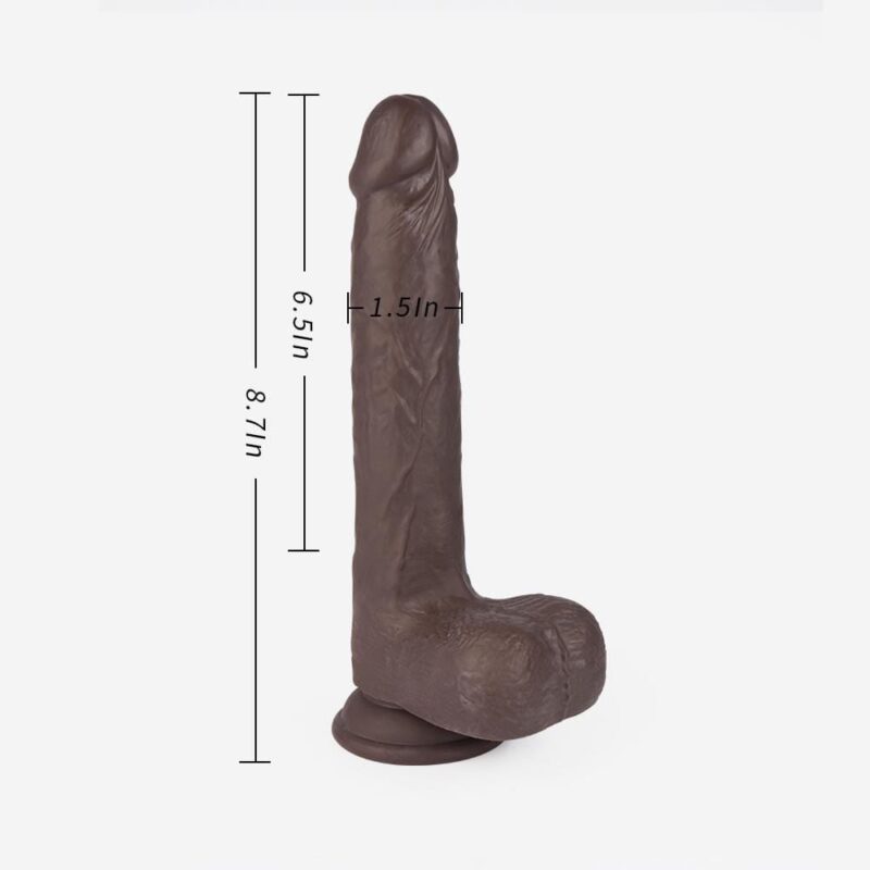 8.7  Dark-Brown Remote Control Multifunctional Dildo - Image 5