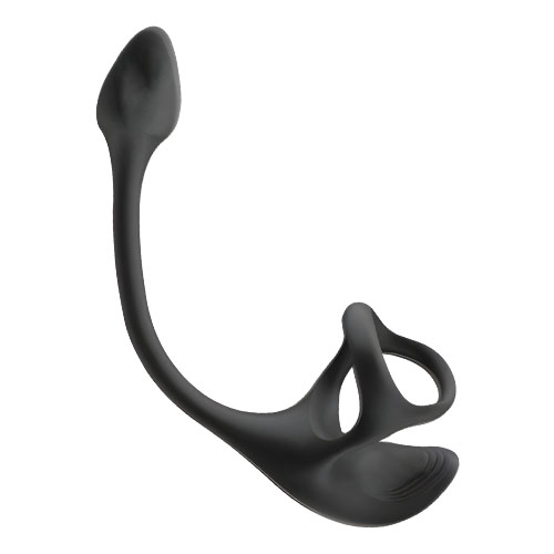 Spherical Vibrating Anal Plug with Penis Rings
