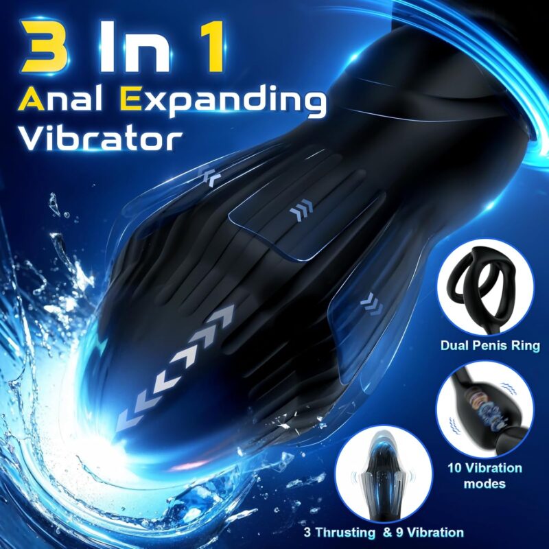 Prostate Massager with 3 Thrusting Expanding & 9 Vibration Modes - Image 5