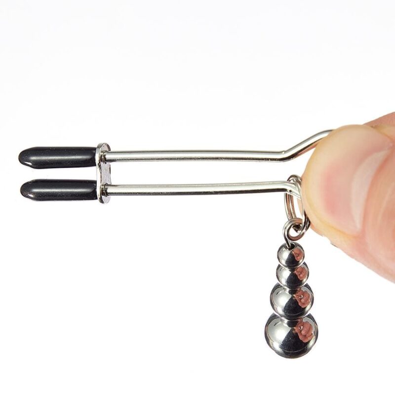 Beaded Pendant Chain Nipple to Clit Tweezer Clamp Set - Image 6