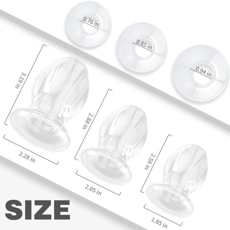 3PCs Transparent Butt Plugs Anal Douche - Image 6