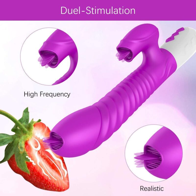 G-Spot Rabbit Vibrator Vibrating Dildo - Image 5