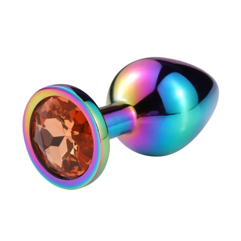 3pcs Stainless Steel Colorful Luxurious Diamond Butt Plugs Set - Image 4