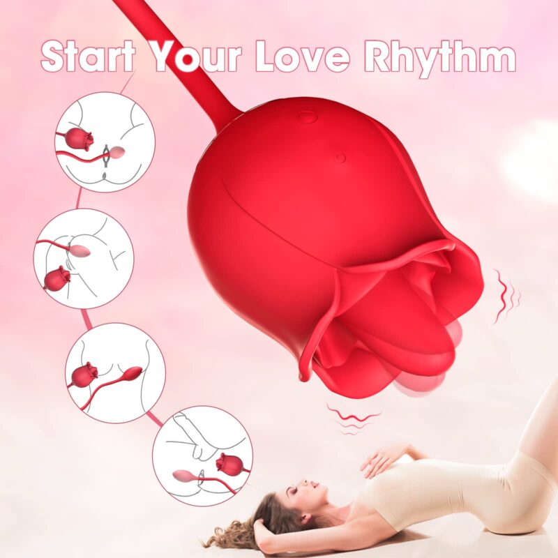 Fiona-Clit Licking Rose Toy With Vibrating Egg - Image 3