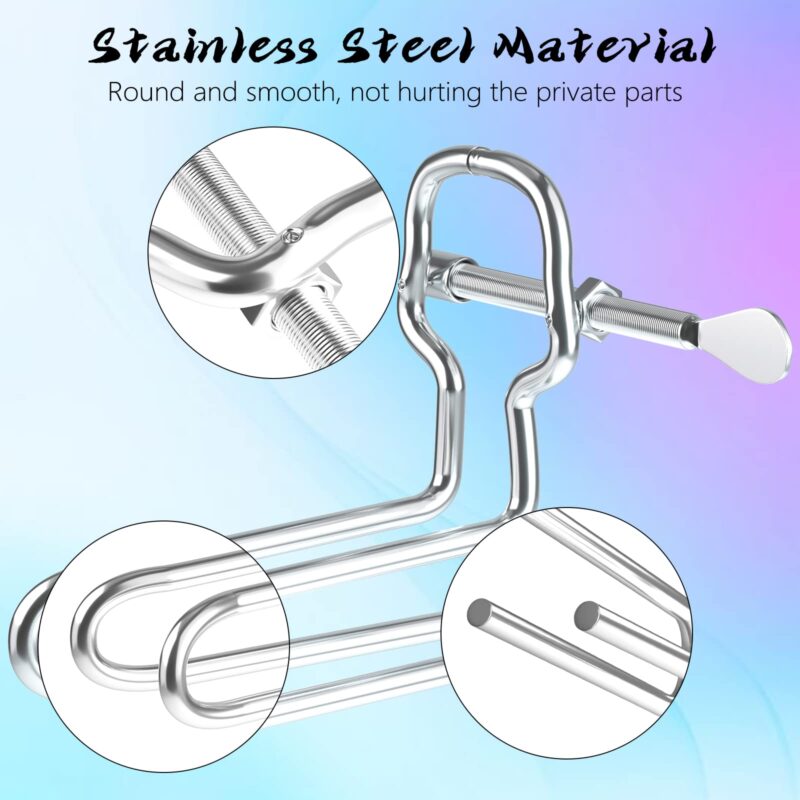 Steel Material Anal/Vaginal Expander Stainless BDSM Sex Toy for Men/Women - Image 2